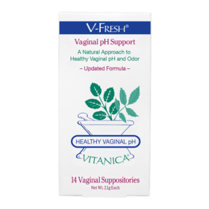 V-Fresh™ Vaginal pH Support Suppositories By Vitanica (25%)